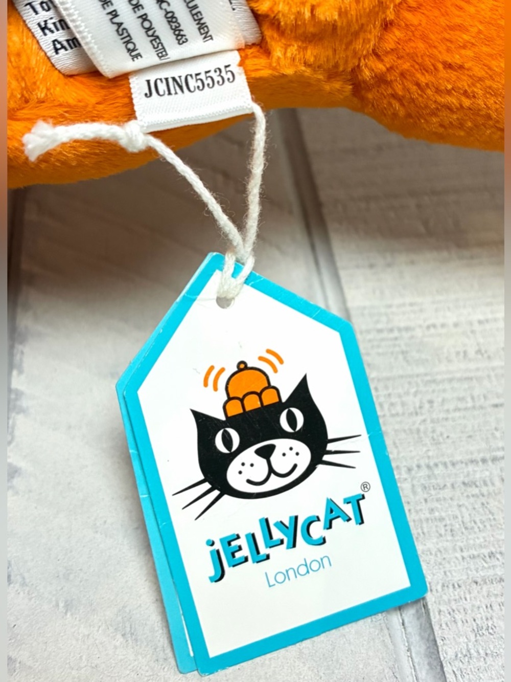 Jellycat Cruz Crested Newt Orange Plush RETIRED Collectible Stuffed Animal Toy - Picture 7 of 9